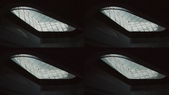 建筑空间光影变化延时摄影