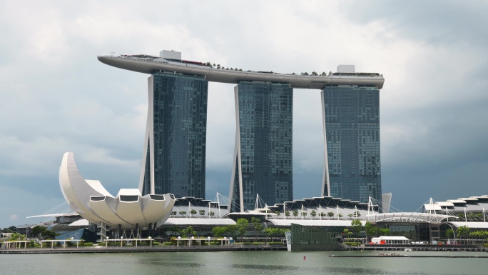 8K新加坡滨海湾金沙酒店延时摄影