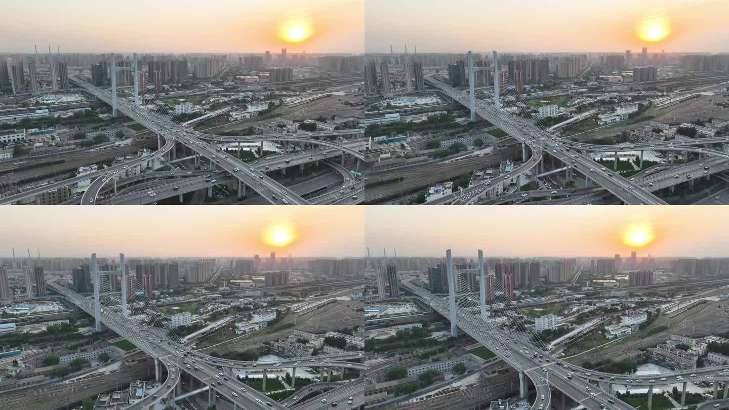 郑州农业路大桥航拍