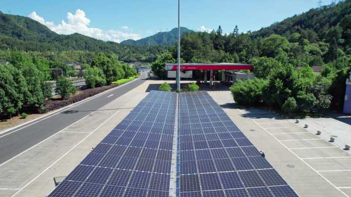 高速公路服务区 太阳能停车棚