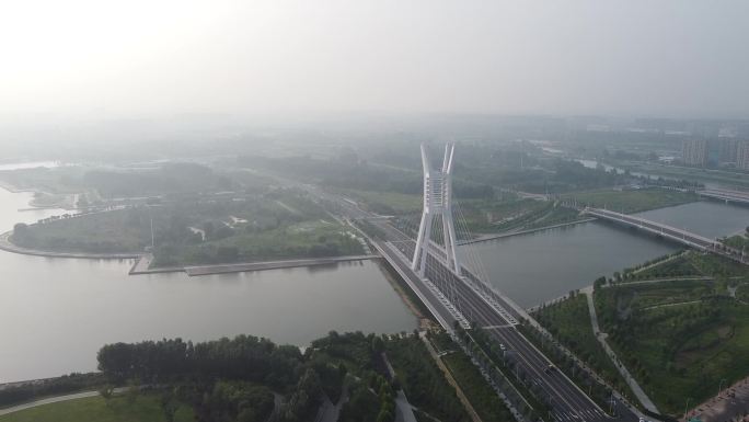 2K 航拍 郑州地标 建筑 桥