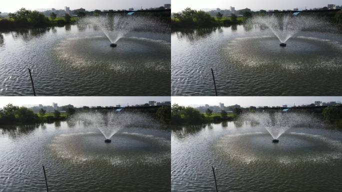 鱼塘换气增氧机水花喷泉