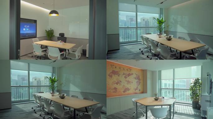 现代办公室卡座会议室休息区上班环境