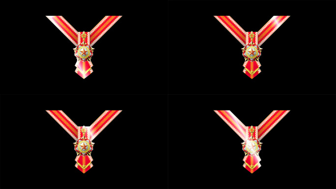 新式军队平时荣誉称号奖章带通道视频