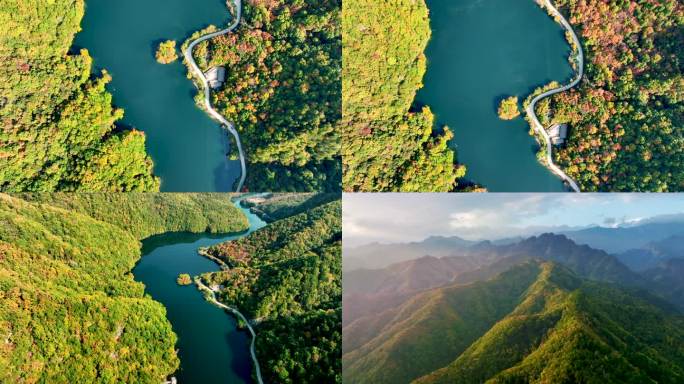 河谷山河湖面湖水大山湖泊绿水青山河流水湖