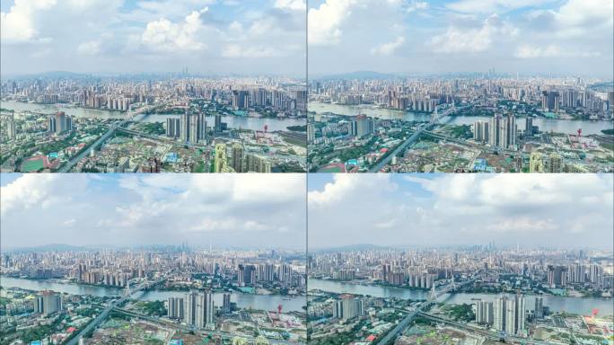 广州城市天际线延时摄影