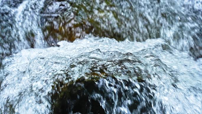 瀑布小溪河流山泉水森林自然大自然水