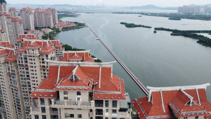 厦门 集美 水晶湖郡 海上自行车道 岛外