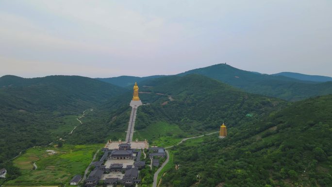 苏州大如意圣境 西山大观音全景 4K航拍