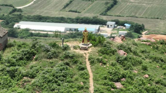 河南郑州许昌长葛新郑陉山邢山历史古迹航拍