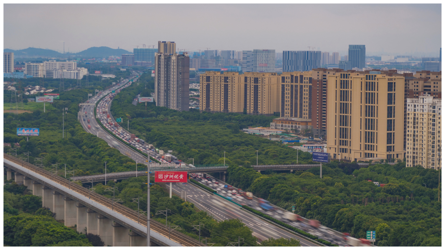 【4K高清原创】高速公路堵车拥堵延时