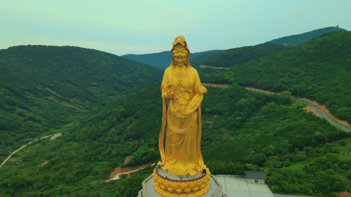 苏州大如意圣境 西山大观音全景 4K航拍