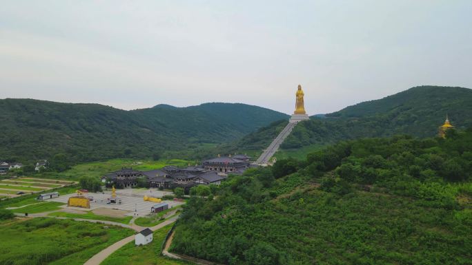 苏州大如意圣境 西山大观音全景 4K航拍