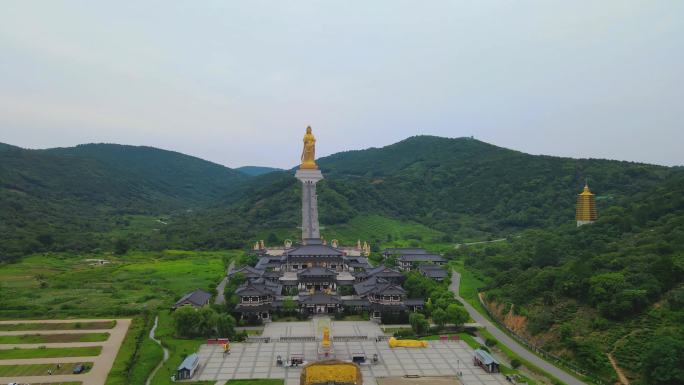 苏州大如意圣境 西山大观音全景 4K航拍