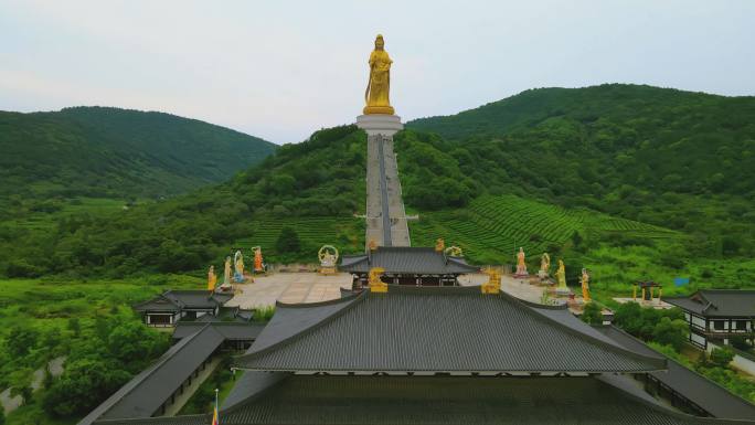 苏州大如意圣境 西山大观音全景 4K航拍