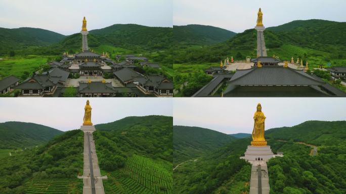 苏州大如意圣境 西山大观音全景 4K航拍