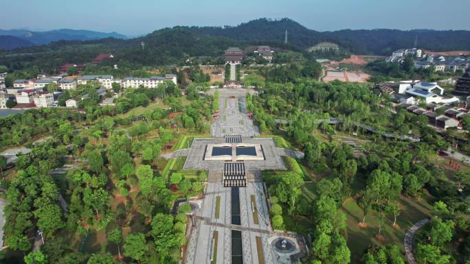 航拍南平建阳 考亭书院