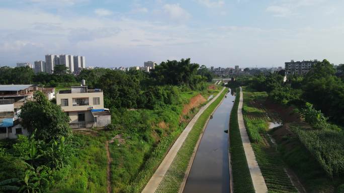 城市排污沟绿化美化