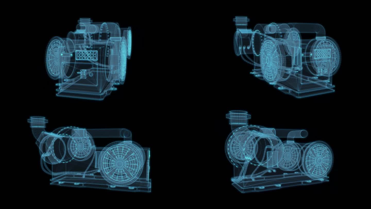 发动机 机械机甲工厂汽车燃料能源科幻透明