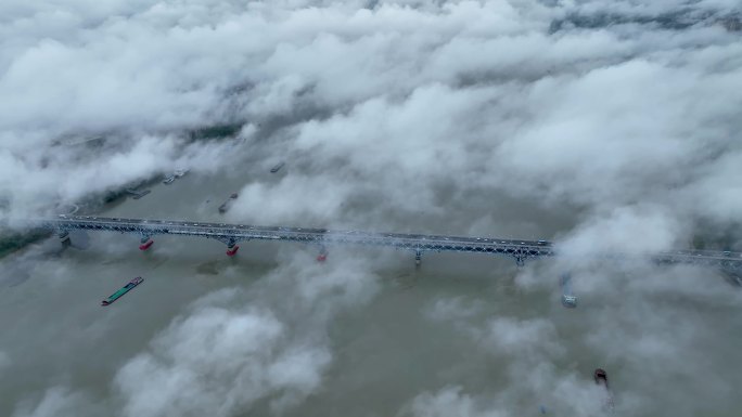 【4K无水印】航拍南京长江大桥