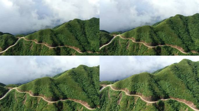 崎岖的山区道路村村通素材