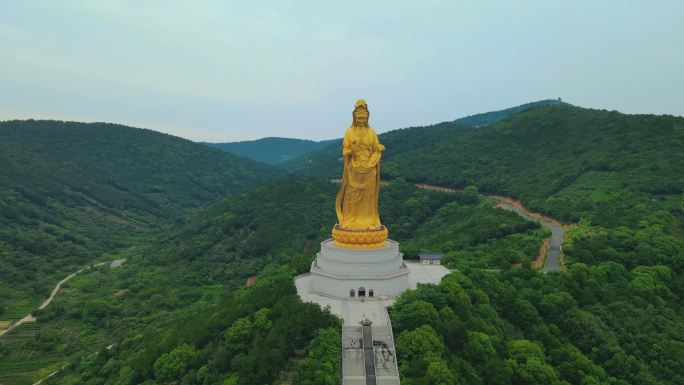 苏州大如意圣境 西山大观音全景 4K航拍