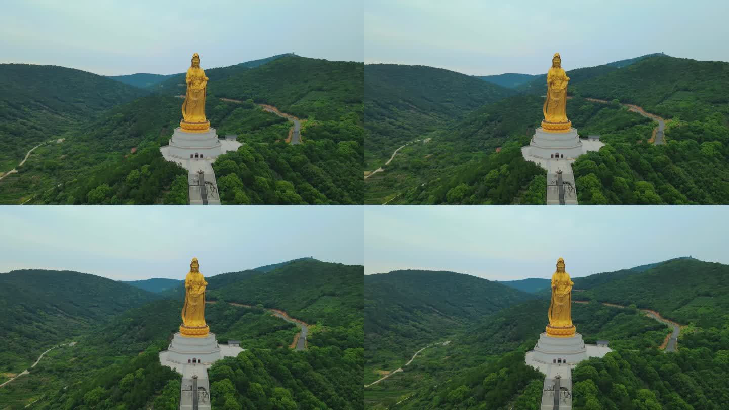 苏州大如意圣境 西山大观音全景 4K航拍