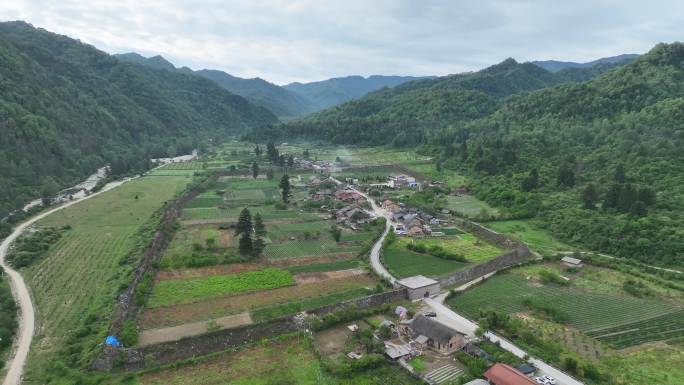 西安周至老县城 秦岭黑河森林公园 航拍