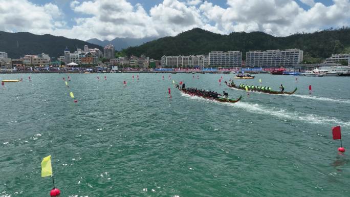 深圳大鹏端午节海上龙舟比赛