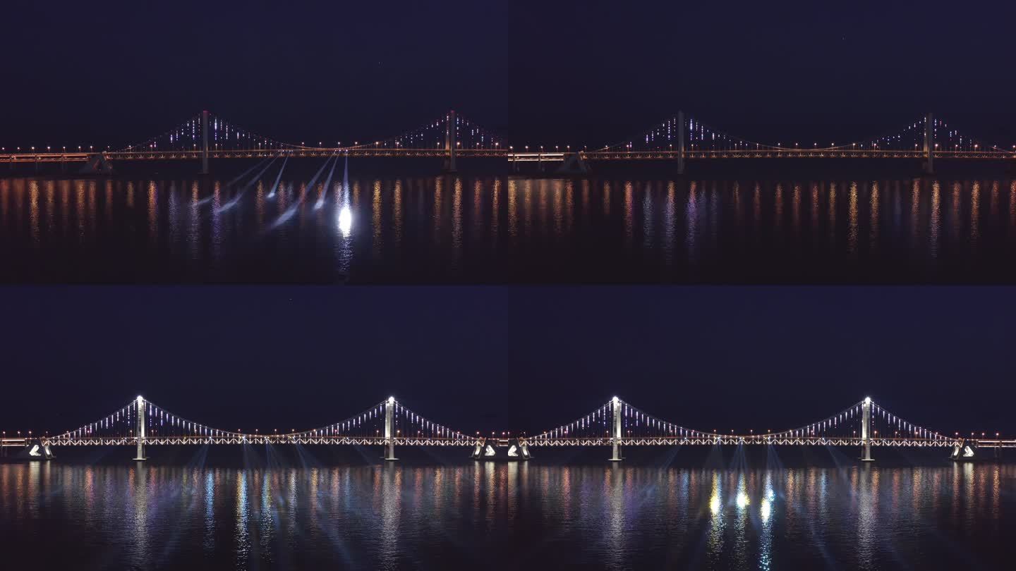大连星海湾大桥夜景灯光秀