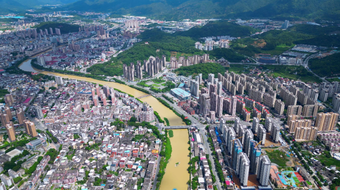 永春县 500米高空全景航拍