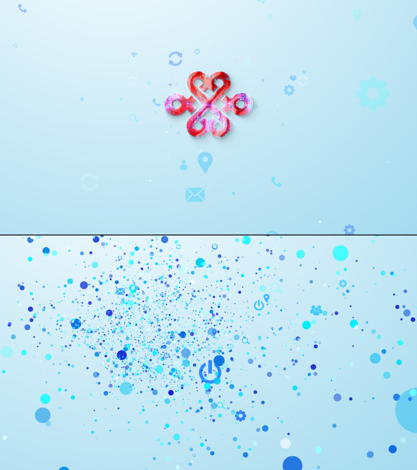 4K粒子汇集logo演绎