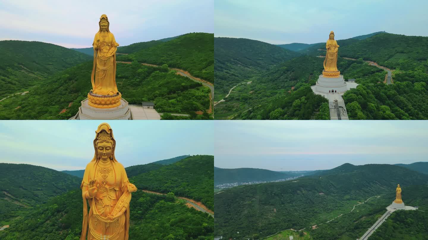 苏州大如意圣境 西山大观音全景 4K航拍