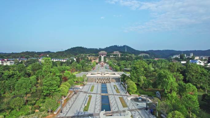 航拍福建南平建阳 考亭书院