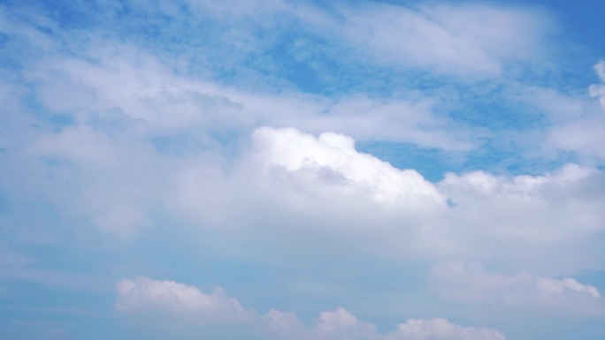 蓝天白云延时天空云朵飘飘云层变化唯美风景