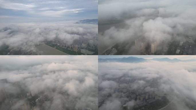 城市云雾云中之城