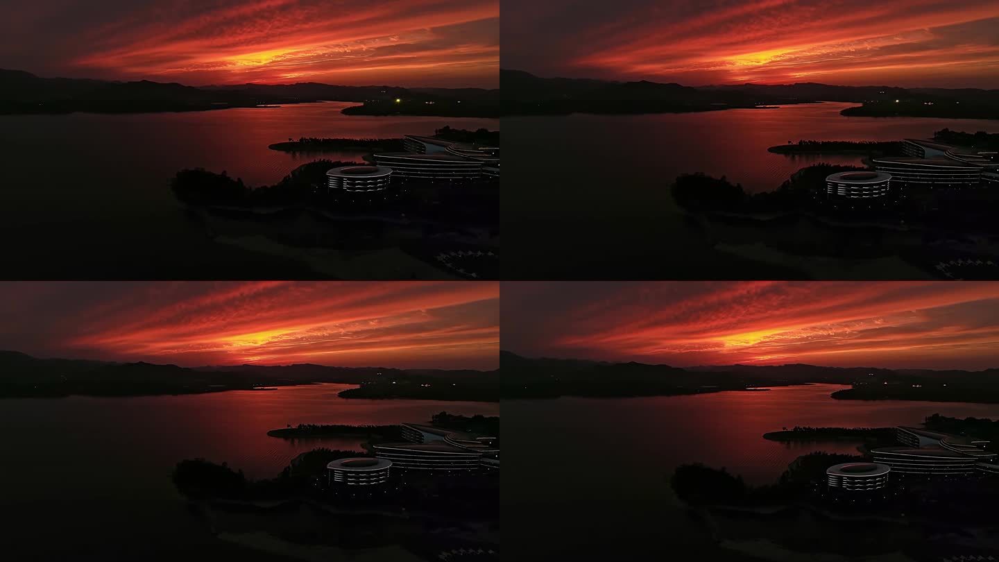 雪野湖 - 夕阳 - 4K