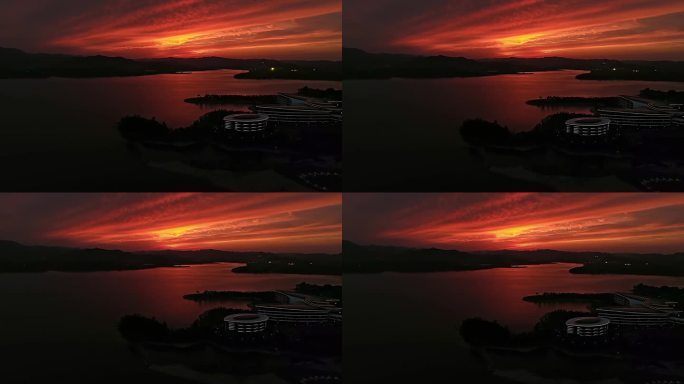 雪野湖 - 夕阳 - 4K