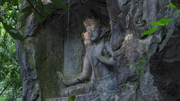 延时 | 杭州西湖灵隐寺飞来峰石窟