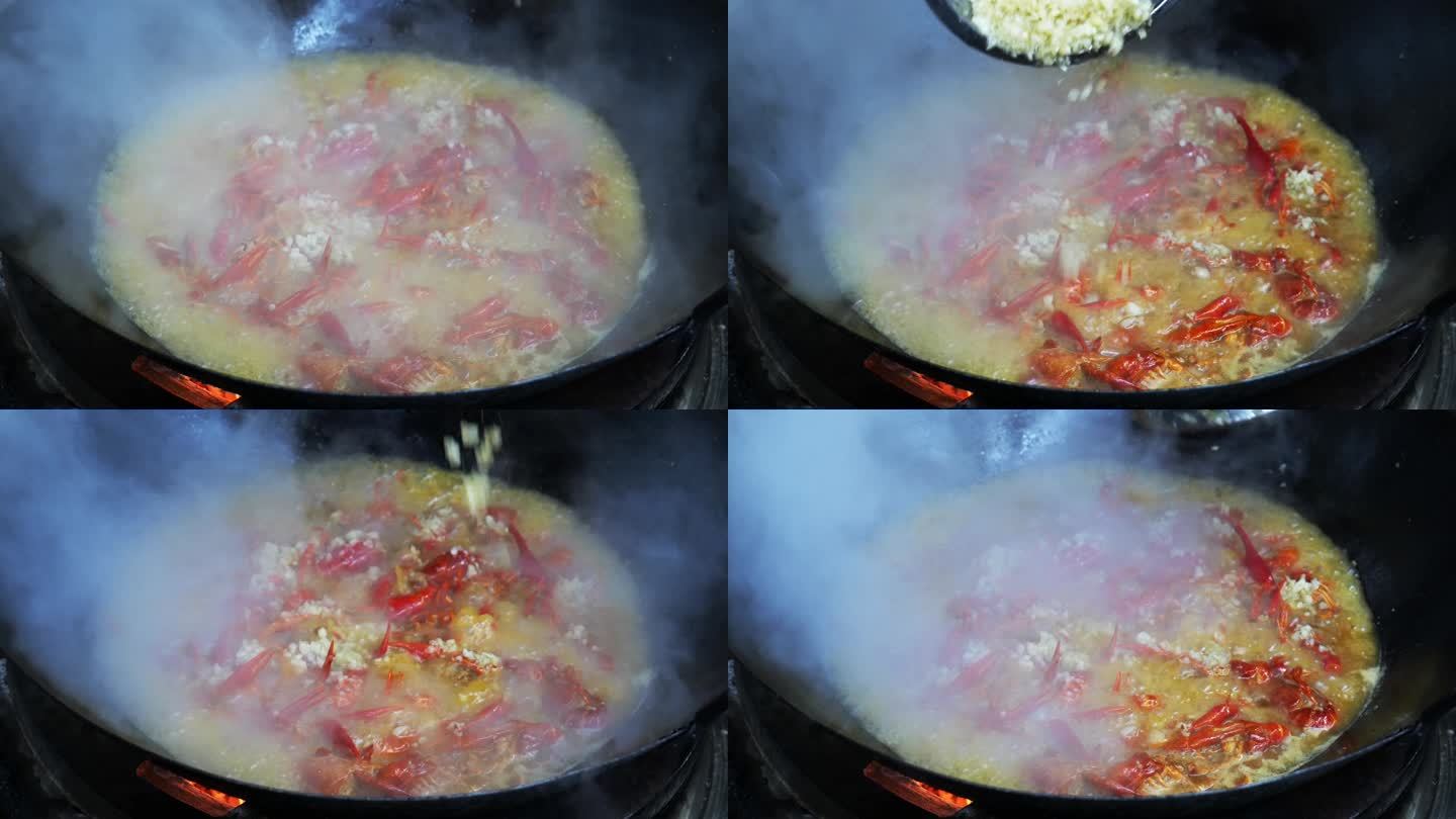 蒜蓉烹饪小龙虾