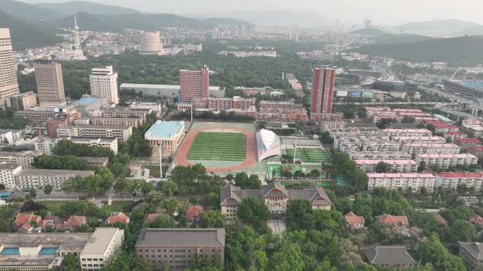 5K原素材-航拍山东大学趵突泉校区