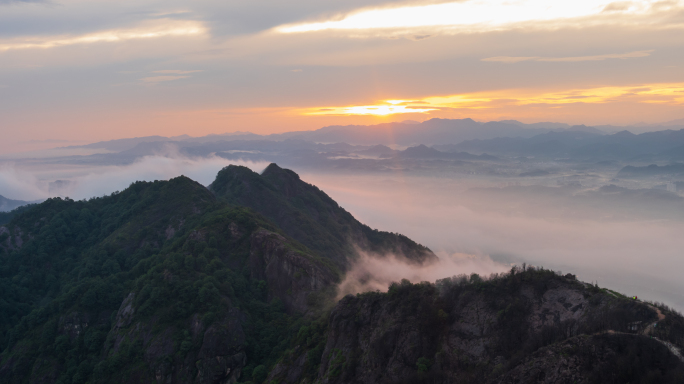 4K延时日出云海，永康石城山日出云海