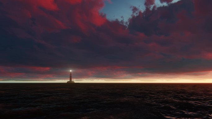 茫茫海上的灯塔