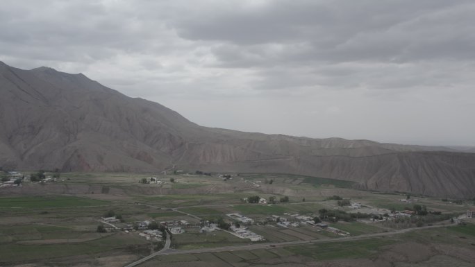 祁连山山区山脉雪山高山航拍