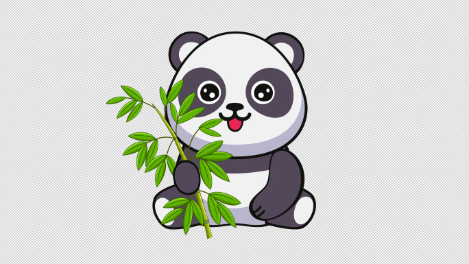 熊猫动画透明通道-9款