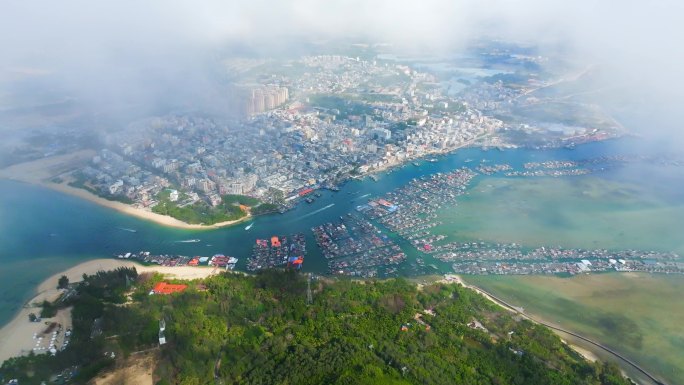 航拍海南陵水