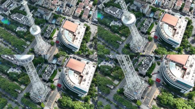 向云端 蓝天白云 济南 城市 航拍