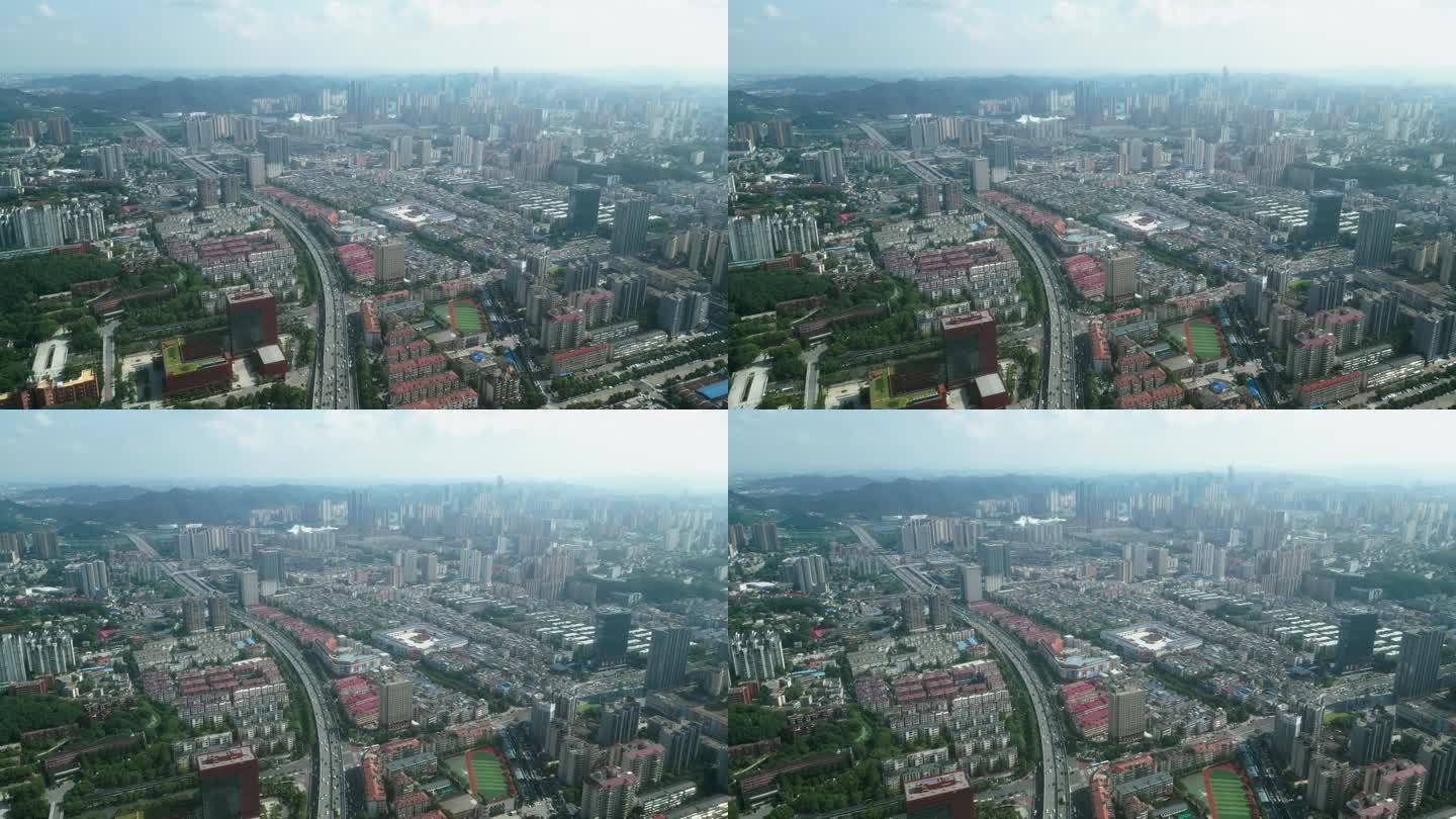 城市航拍空镜