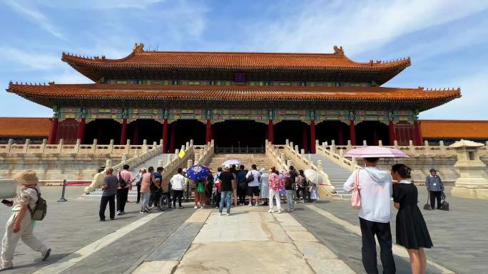 北京故宫太和门前紫禁城皇宫宫殿故宫博物院