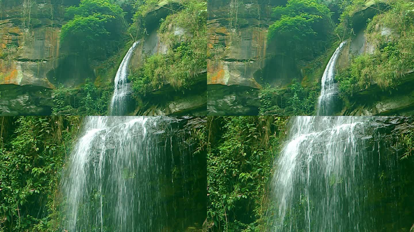 瀑布 山水 风景 水流